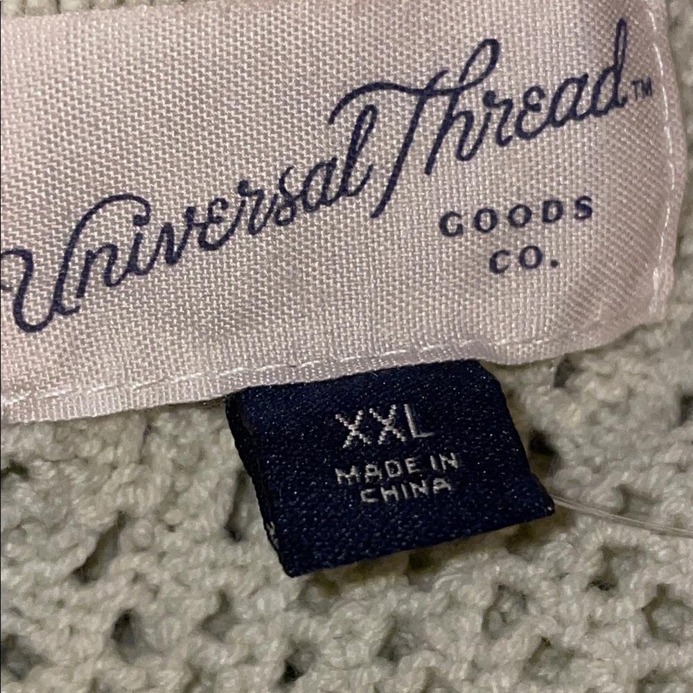 Universal Thread Tan 1X Square Neck Knit Detail D… - image 3